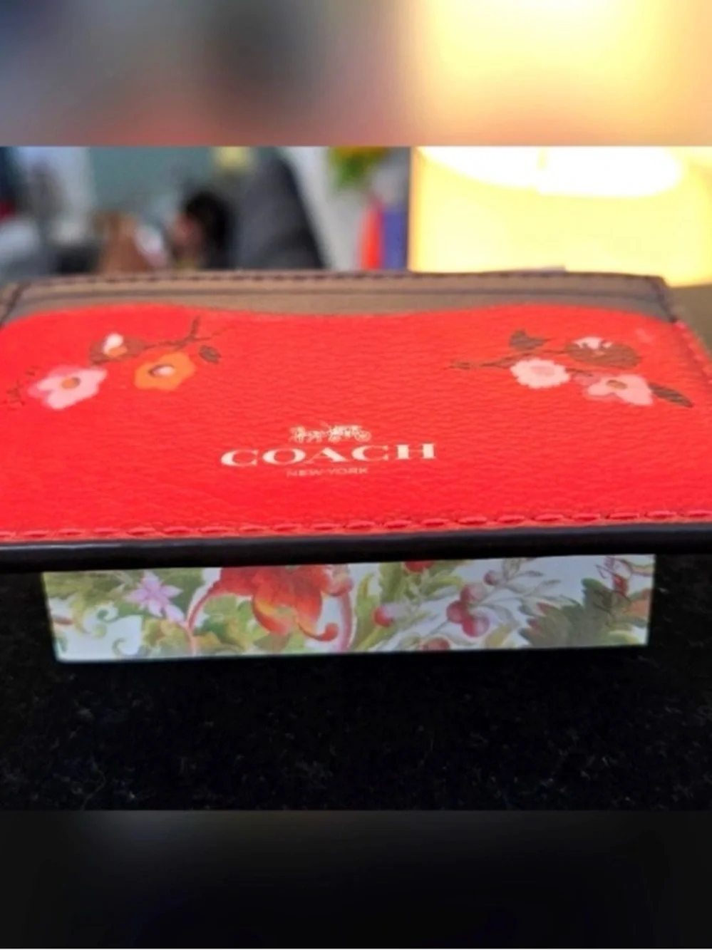 COACH Card Case Baby Bouquet Print NWOT - Picture 2 of 6